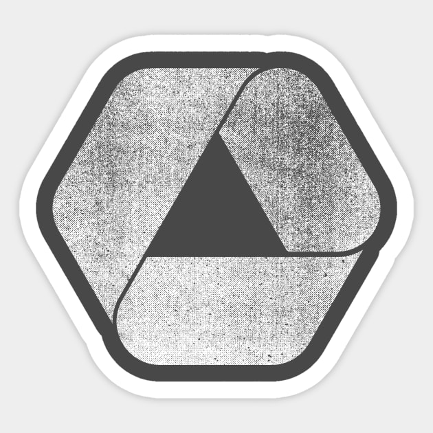 Overlap Sticker by RetroLogosDesigns
